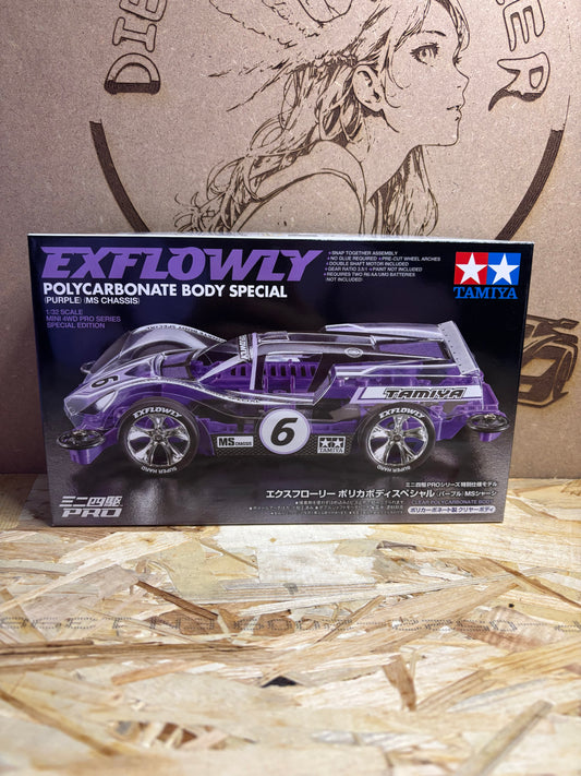 Tamiya Mini 4WD Exflowly Polycarbonate Body Special 1/32 MS Chassis Cod.95571