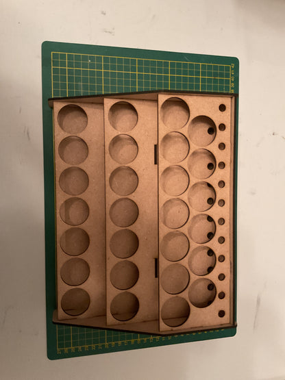 Portacolori Tamiya – MDF 3 mm – 26 Posti