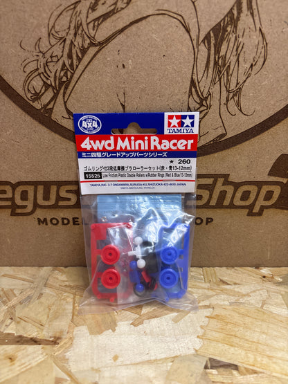 Tamiya Low Friction Plastic Double Rollers Set 13-12mm 15525 Mini 4WD