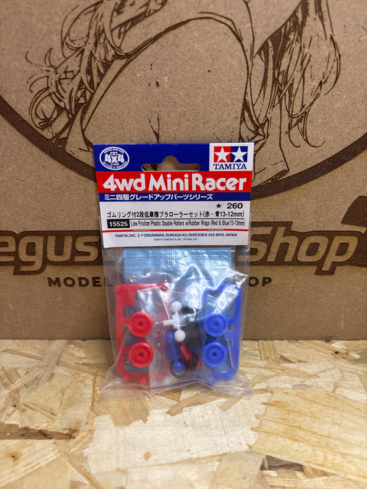 Tamiya Low Friction Plastic Double Rollers Set 13-12mm 15525 Mini 4WD