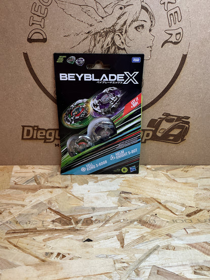 Beyblade X Set 2 Trottoline Keel Shark 5-60GF Knight Shield 5-80T Takara Tomy