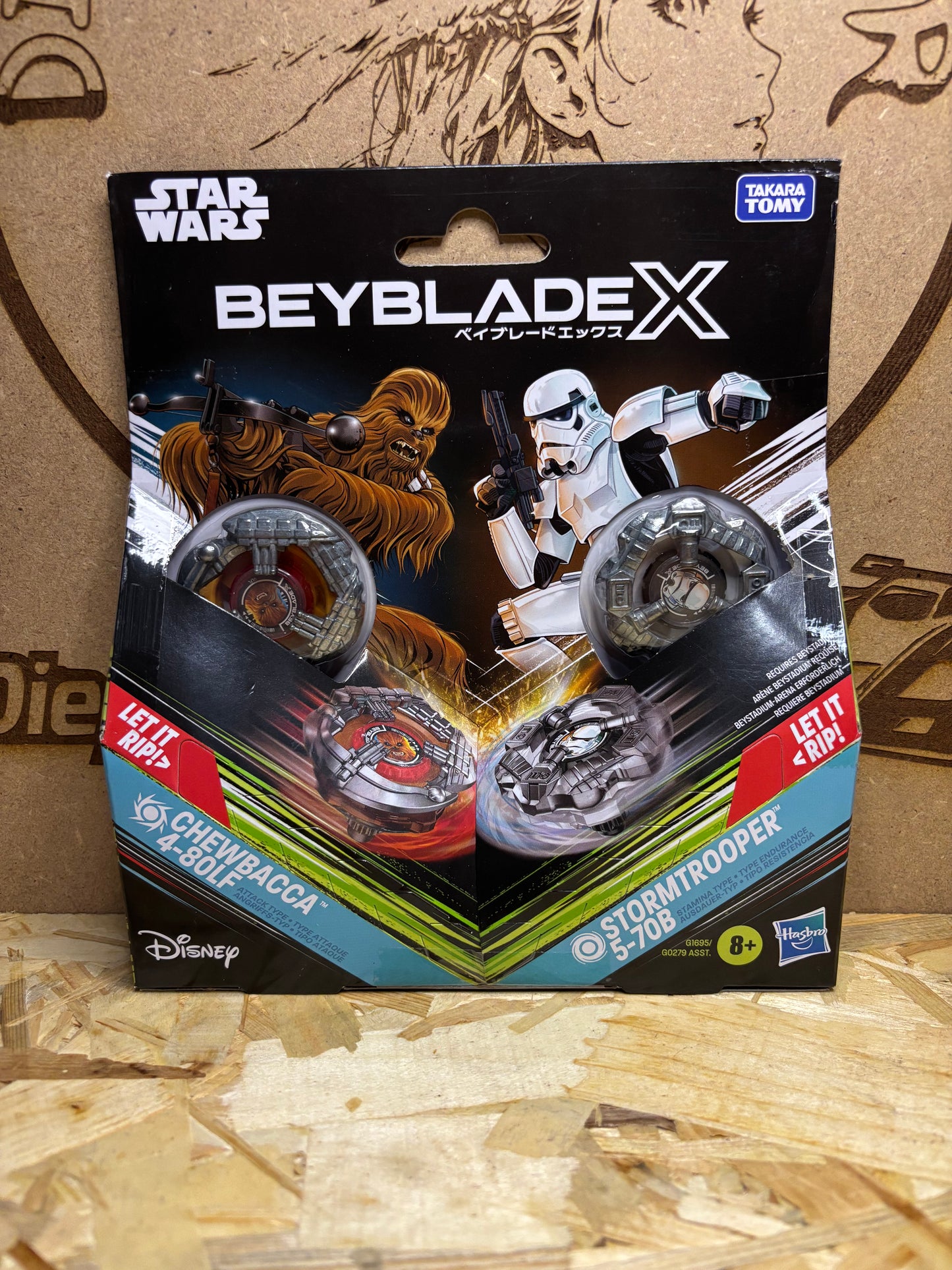 Beyblade X Star Wars Chewbacca & Stormtrooper BX-00 Set Takara Tomy 41625