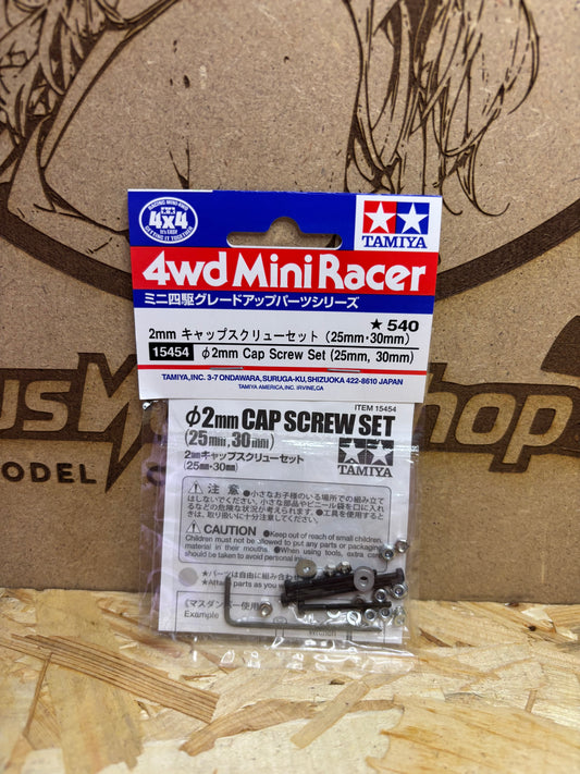 Tamiya 2mm Cap Screw Set 25mm 30mm Mini 4WD 15454