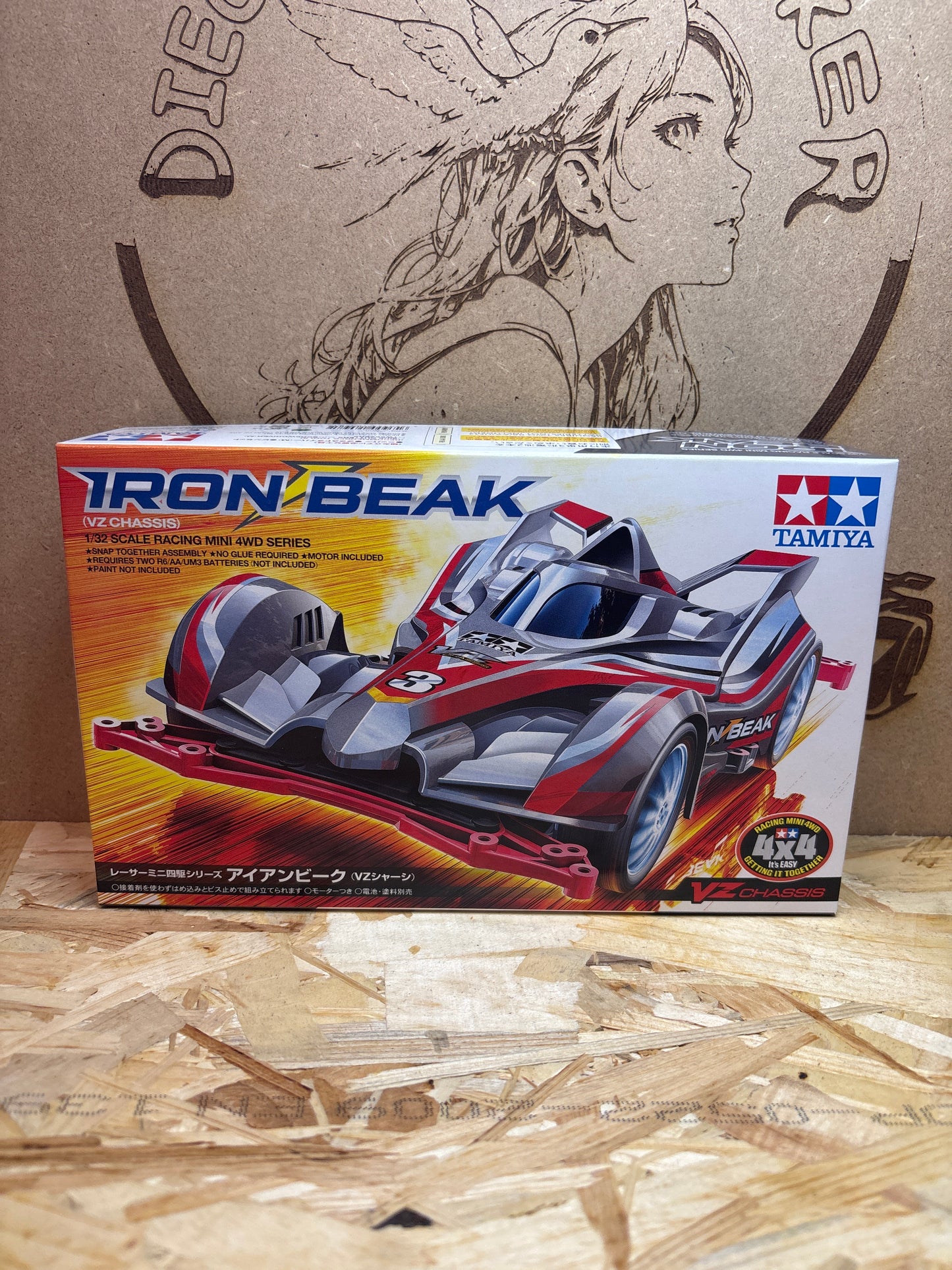Tamiya Iron Beak VZ Chassis Mini 4WD  18098