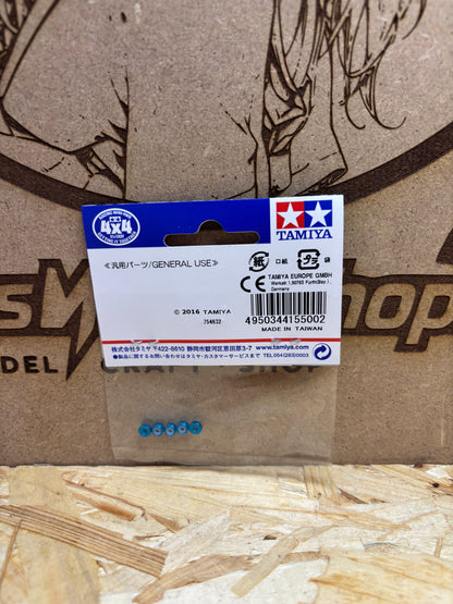 Tamiya 15500 2mm Aluminum Lock Nut (Blue) 5pcs – Mini 4WD Upgrade