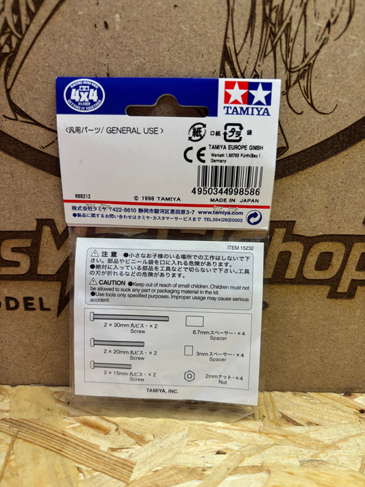 Tamiya 15232 Mini 4WD Screw Set A – Viti e Distanziali Upgrade