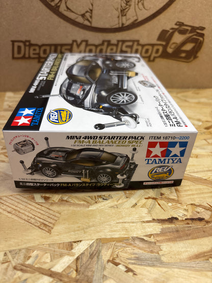 Tamiya Mini 4WD Starter Pack FM-A Balanced Spec Rowdy Bull – Cod. 18710