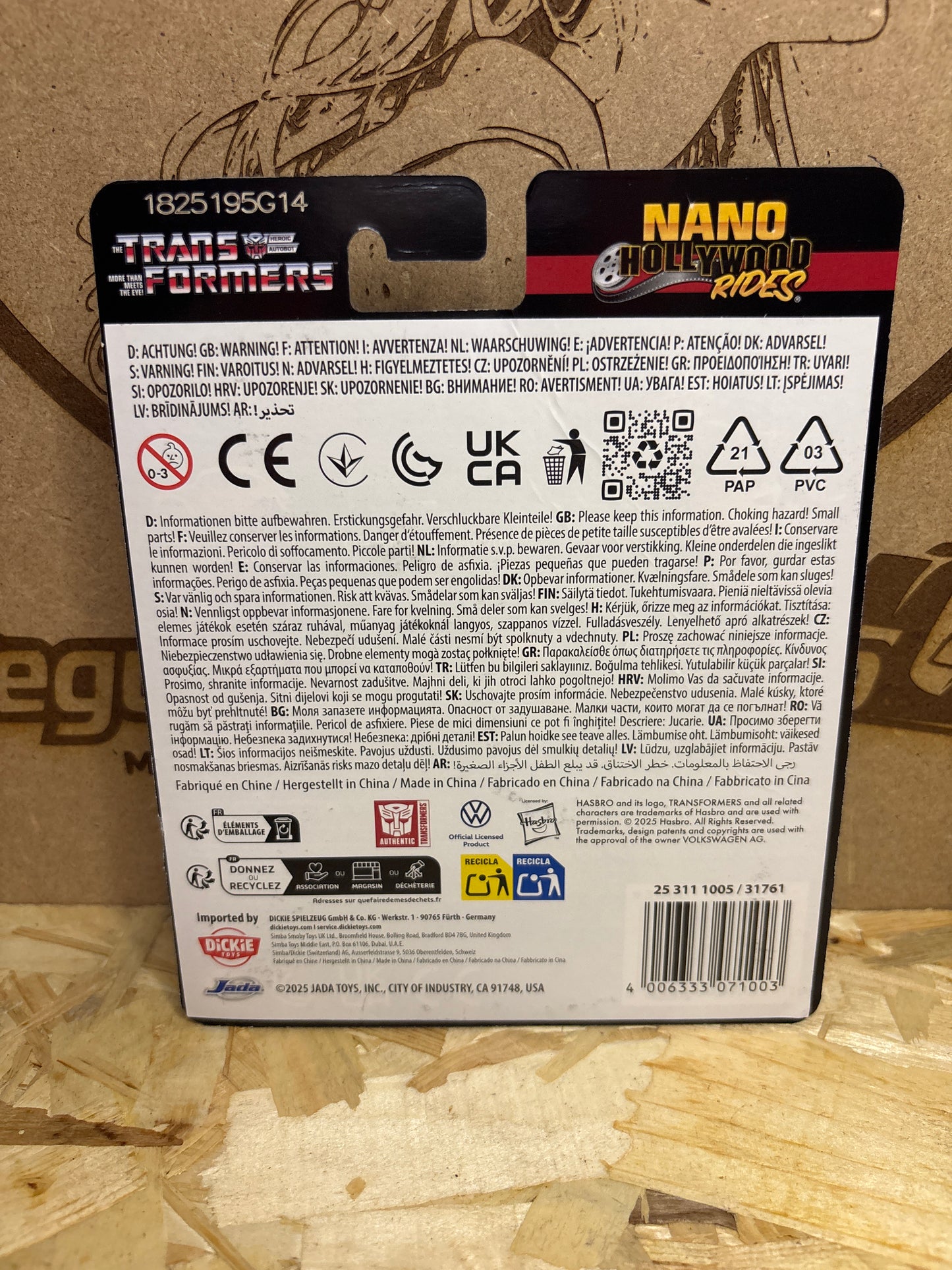 Jada Nano Hollywood Rides Transformers Die-Cast Set – Cod. 1003