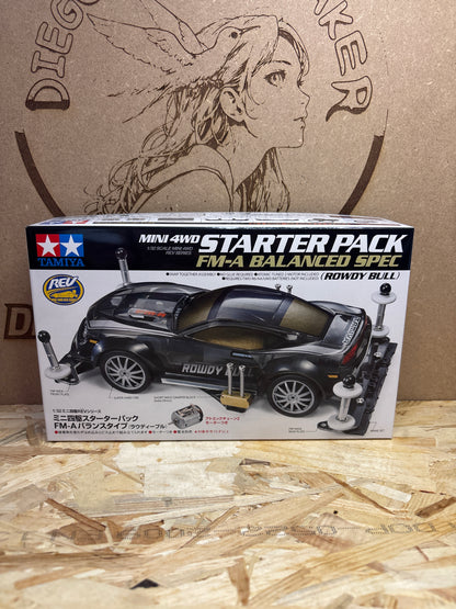 Tamiya Mini 4WD Starter Pack FM-A Balanced Spec Rowdy Bull – Cod. 18710