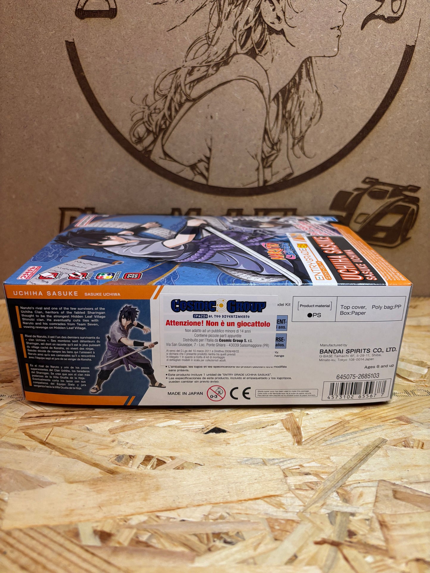 Sasuke Uchiha Model Kit Entry Grade Naruto Bandai 5677