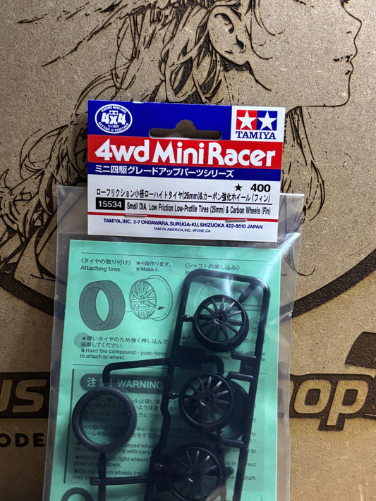 Tamiya Mini 4WD – Set Ruote & Pneumatici – 4WD Mini Racer 15534