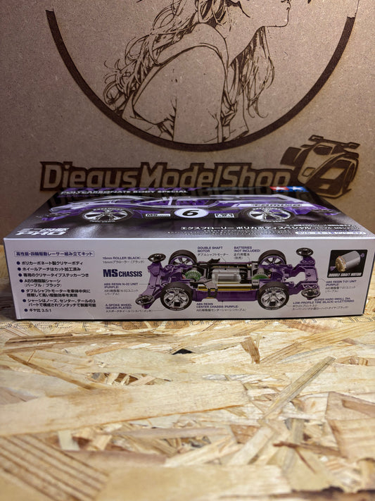 Tamiya Mini 4WD Exflowly Polycarbonate Body Special 1/32 MS Chassis Cod.95571