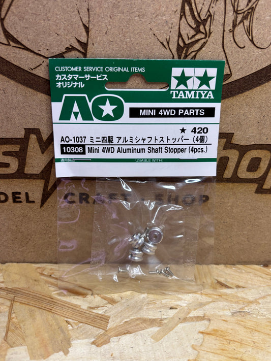 Tamiya Mini 4WD Aluminum Shaft Stopper Set 4pz AO-1037 10308