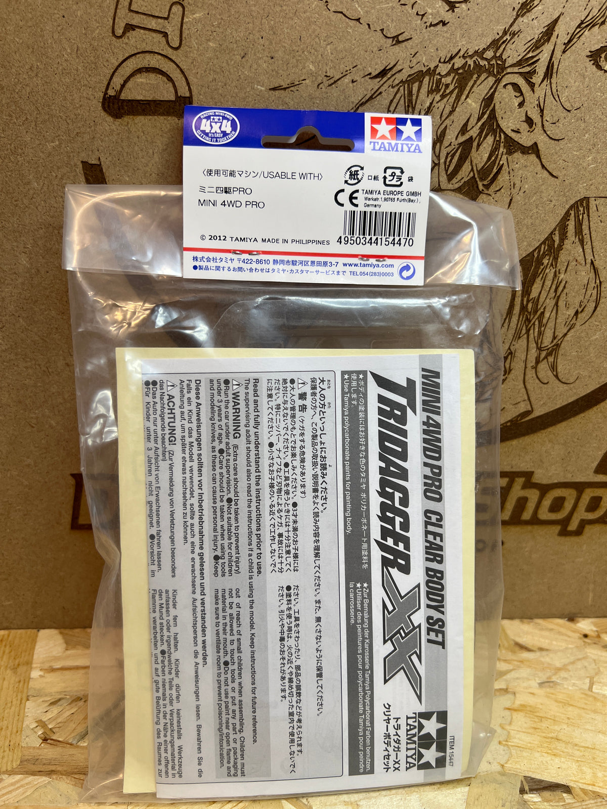 Tamiya 15447 – Carrozzeria Trasparente TriDagger XX – Mini 4WD