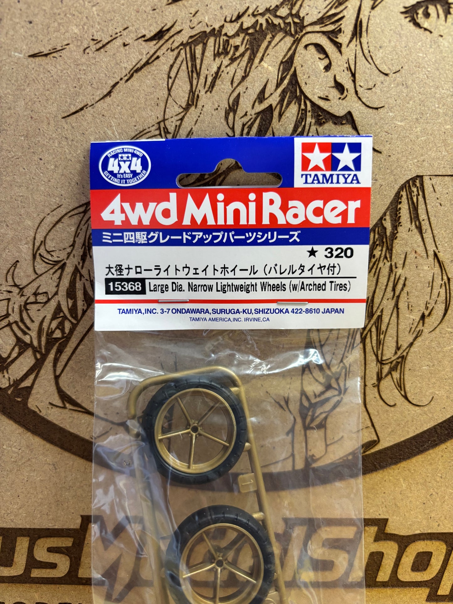 Tamiya 15368 – Ruote Large Dia. Narrow Lightweight – Mini 4WD