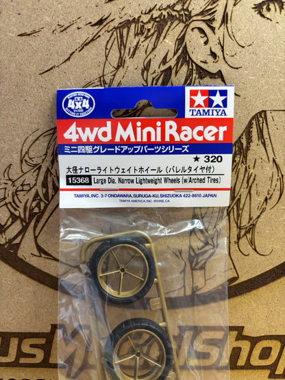 Tamiya 15368 – Ruote Large Dia. Narrow Lightweight – Mini 4WD