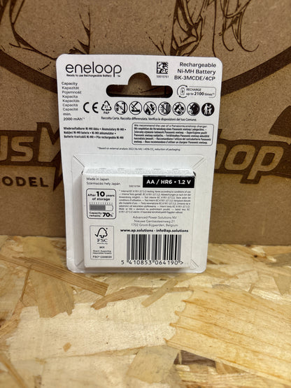 Panasonic Eneloop Batterie Ricaricabili AA 2000mAh 4pz – Cod. Stilo AA 2000