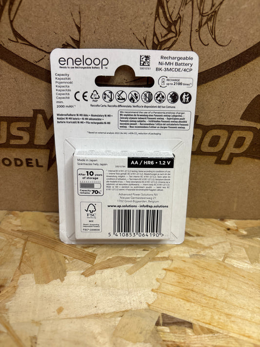 Panasonic Eneloop Batterie Ricaricabili AA 2000mAh 4pz – Cod. Stilo AA 2000