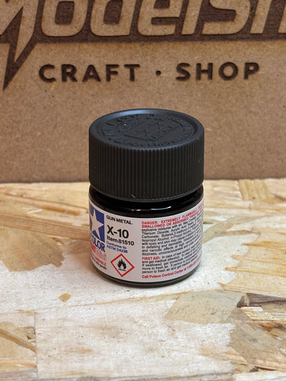 Tamiya Color Acrylic Paint X-10 Gun Metal – 10ml