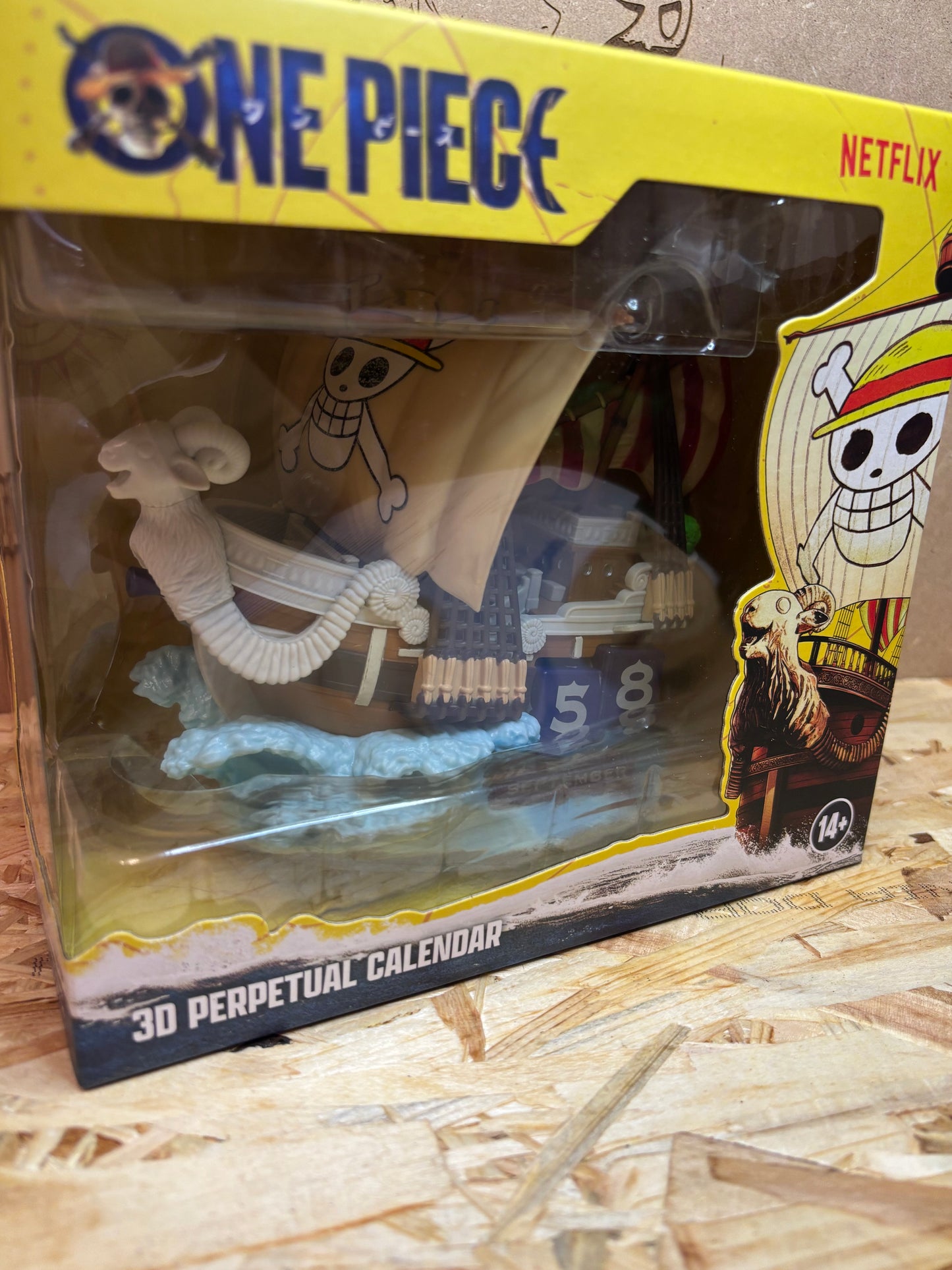 One Piece Going Merry Calendario 3D Perpetuo Netflix 250423