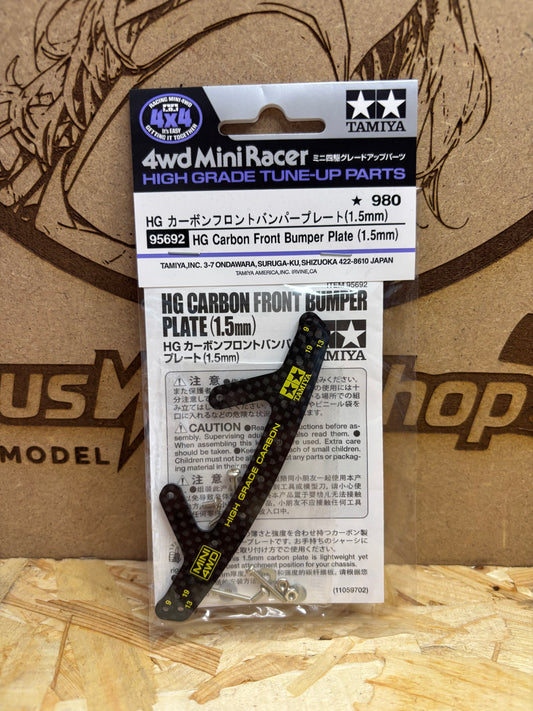 Tamiya 95692 – HG Carbon Front Bumper Plate (1.5mm)