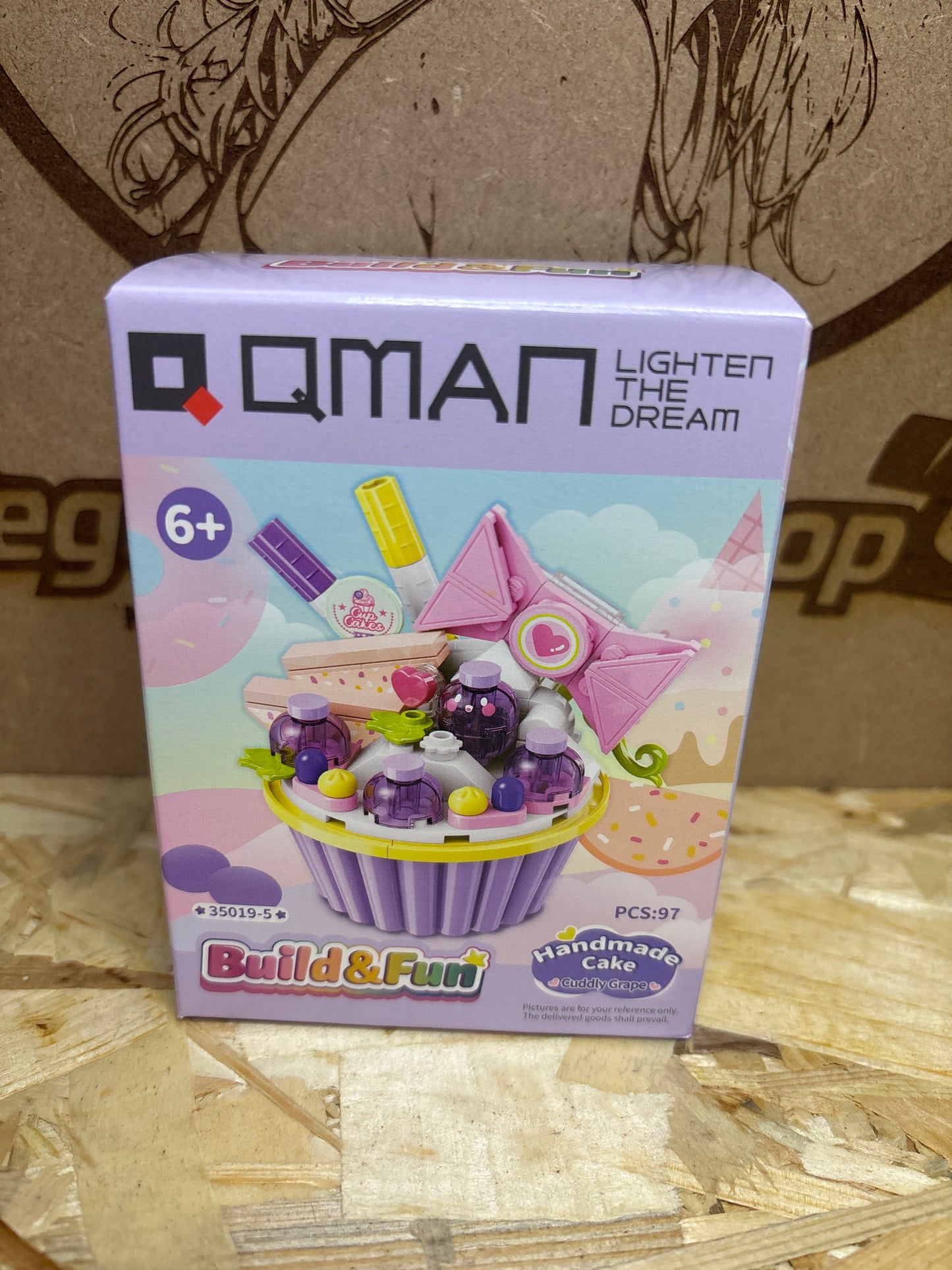 Qman Build & Fun Handmade Cake Cuddly Grape – Cod. 35019-5