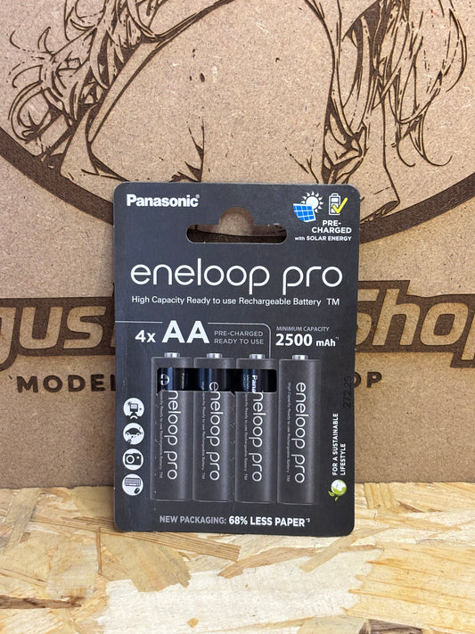 Panasonic Eneloop Pro AA – Batterie Ricaricabili 2500 mAh – Confezione 4 Pezz