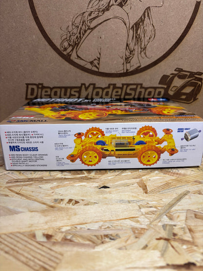 Tamiya Hotshot Jr. Clear Orange Special Super-II Chassis Mini 4WD 92435