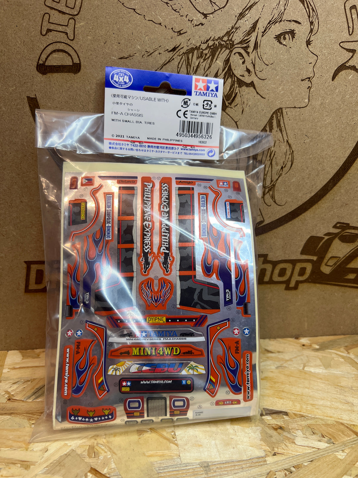 Tamiya 95632 – Carrozzeria Dyipne Trasparente Arancio FM-A – Mini 4WD