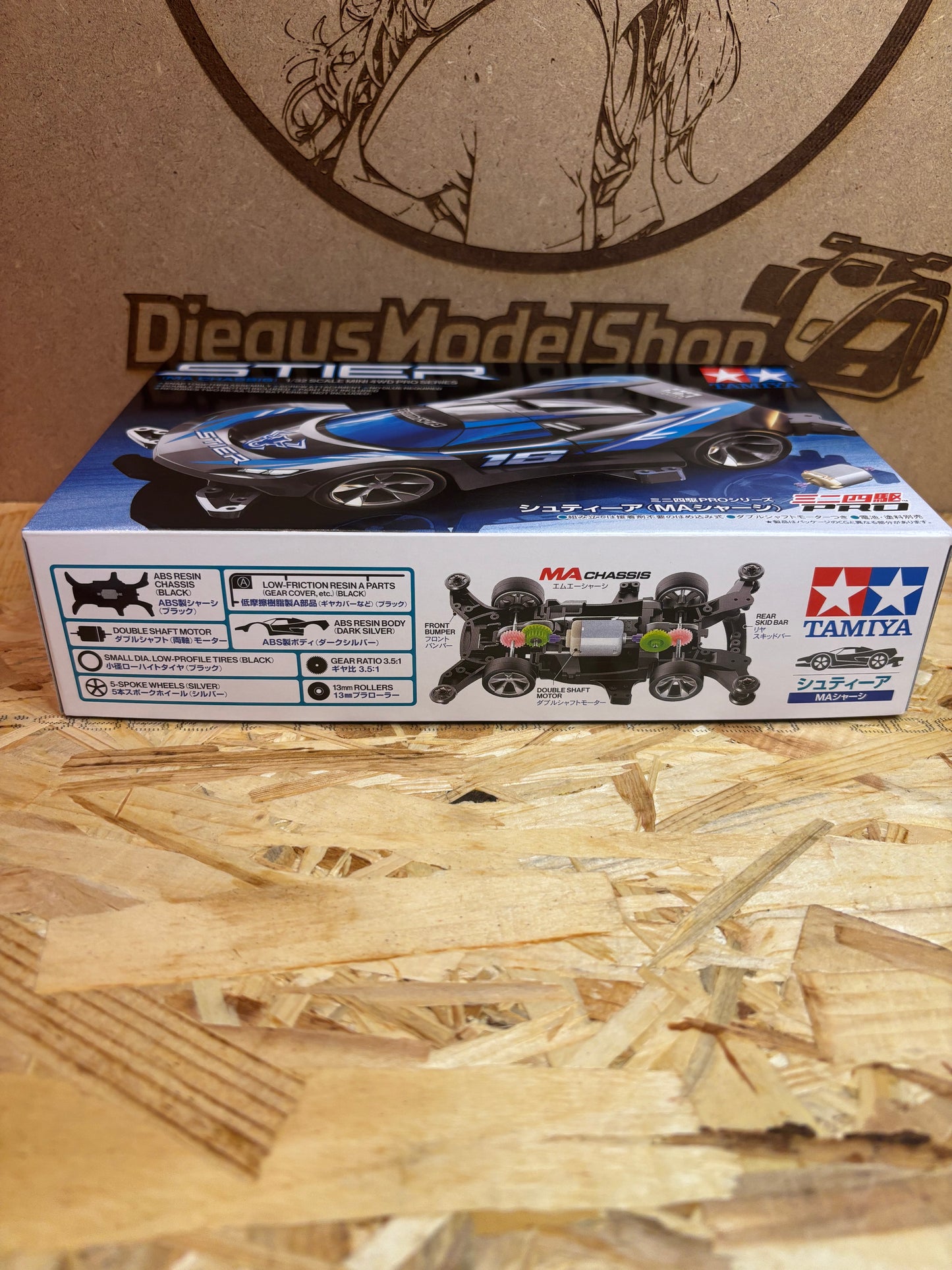 Slyther Mini 4WD PRO MA Chassis TA18660 più motore japancup2025