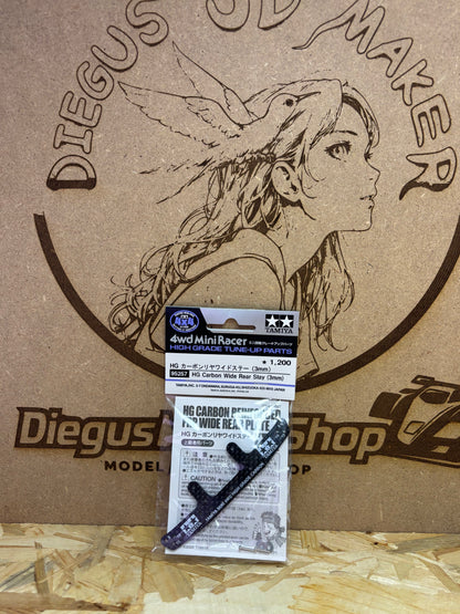 Tamiya TA95257 – HG Carbon Wide Rear Stay 3mm – Mini 4WD