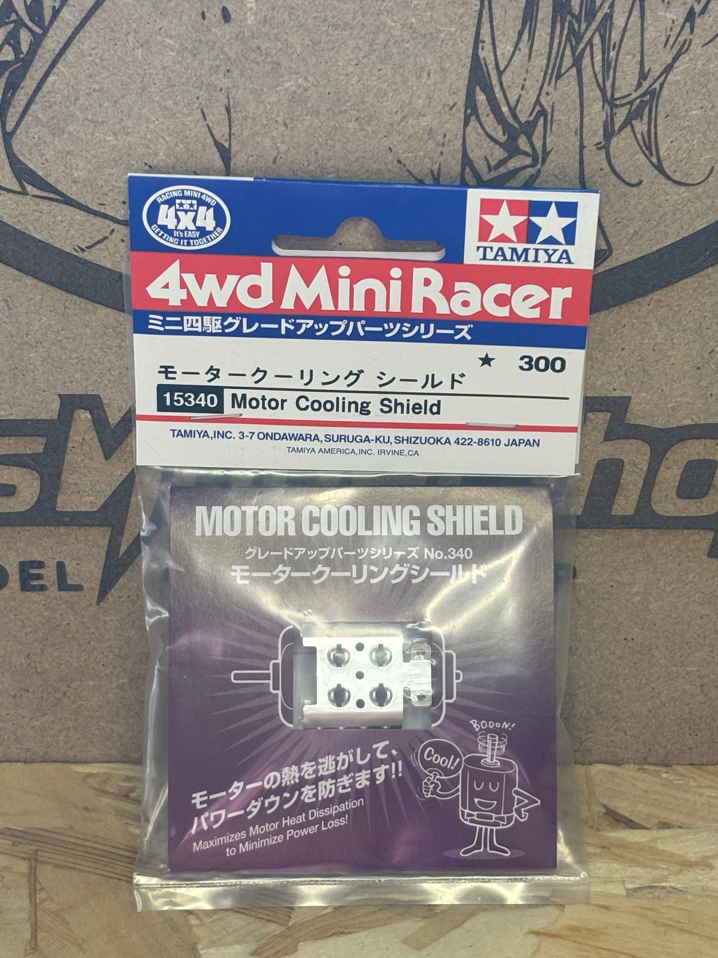 Tamiya TA15340 – Motor Cooling Shield – Accessorio Mini 4WD
