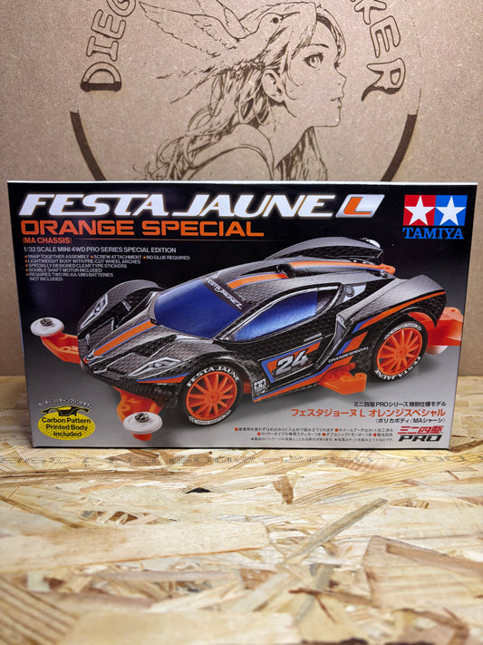 Tamiya 95658 – Jr Festa Jaune L Orange Special – Mini 4WD MA Chassis 1/32