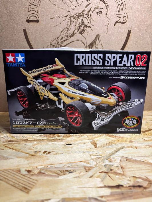Tamiya TA18104 – Mini 4WD Cross Spear 02 (VZ Chassis) – 1/32