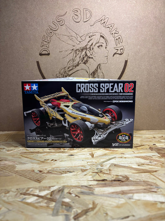 Tamiya TA18104 – Mini 4WD Cross Spear 02 (VZ Chassis) – 1/32