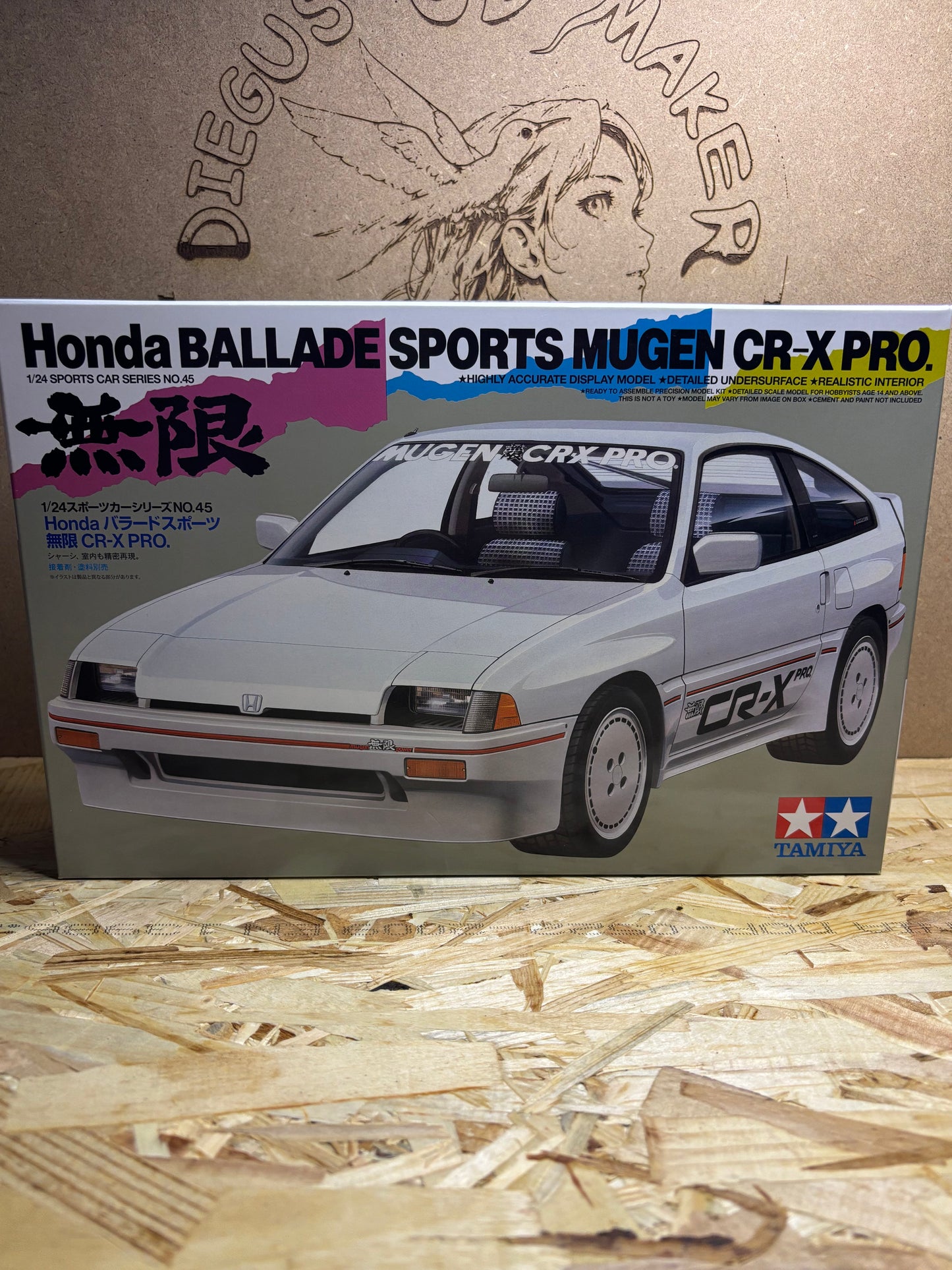 Tamiya TA24045 – Honda Ballade Sports Mugen CR-X PRO – Kit Auto 1/24