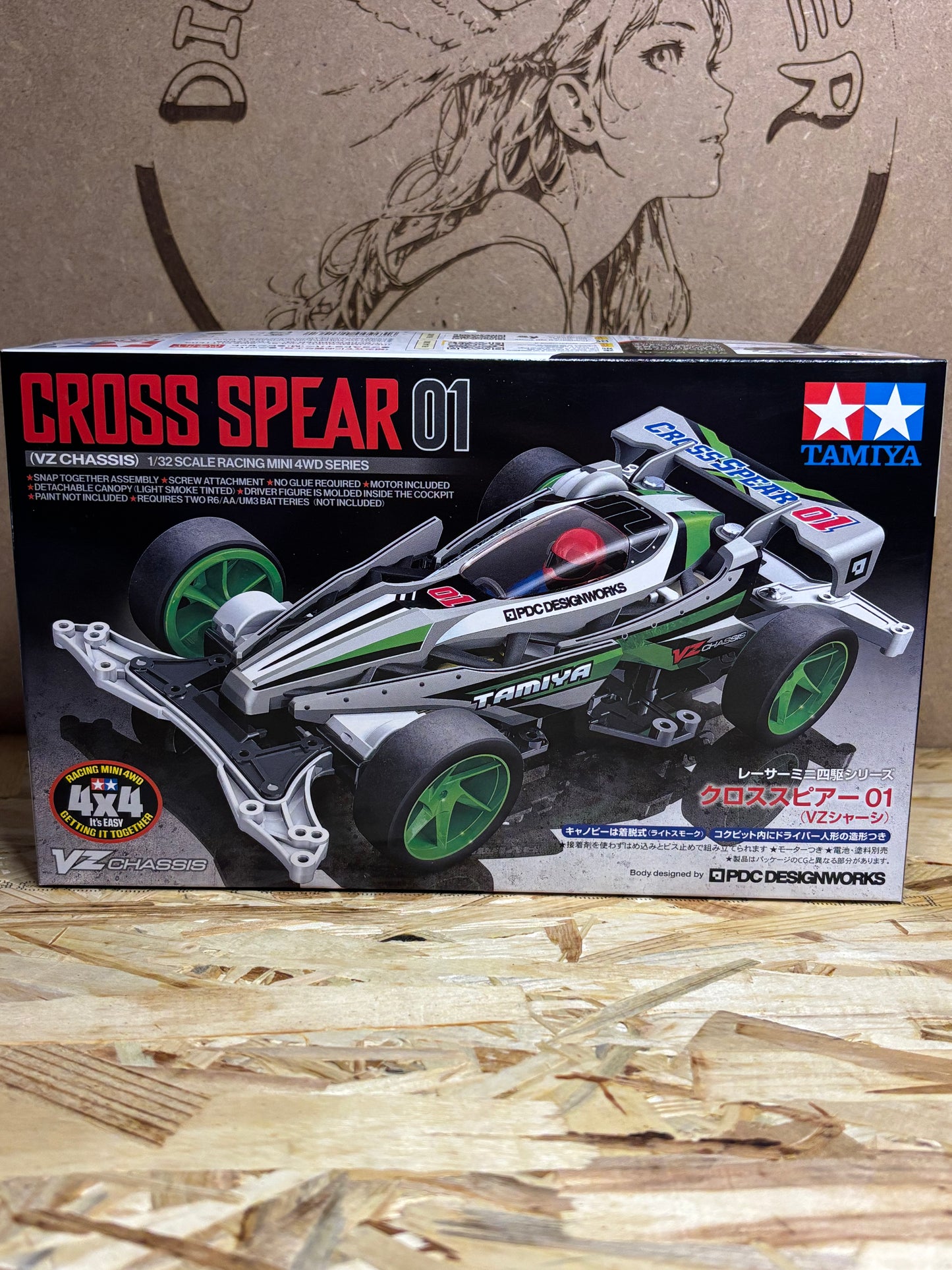 Tamiya TA18103 – Mini 4WD Cross Spear 01 (VZ Chassis) – 1/32