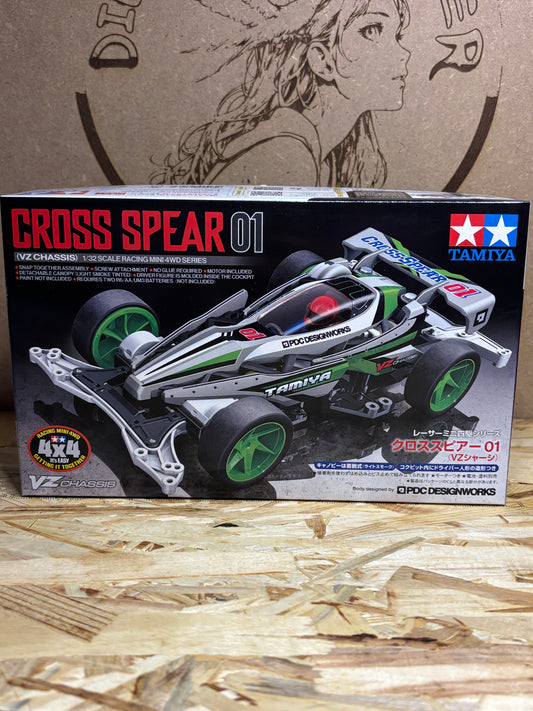 Tamiya TA18103 – Mini 4WD Cross Spear 01 (VZ Chassis) – 1/32