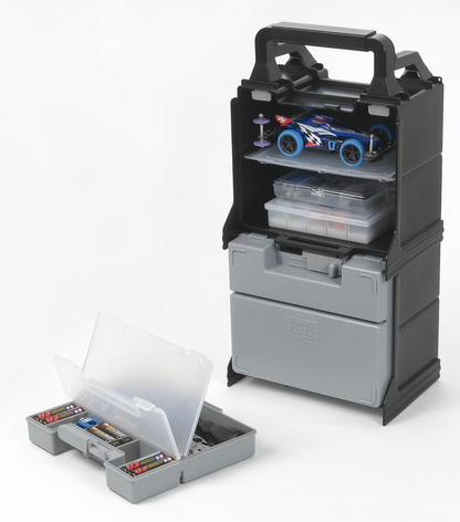 Tamiya Mini 4WD Portable Pit – Valigetta Porta Modelli e Accessori