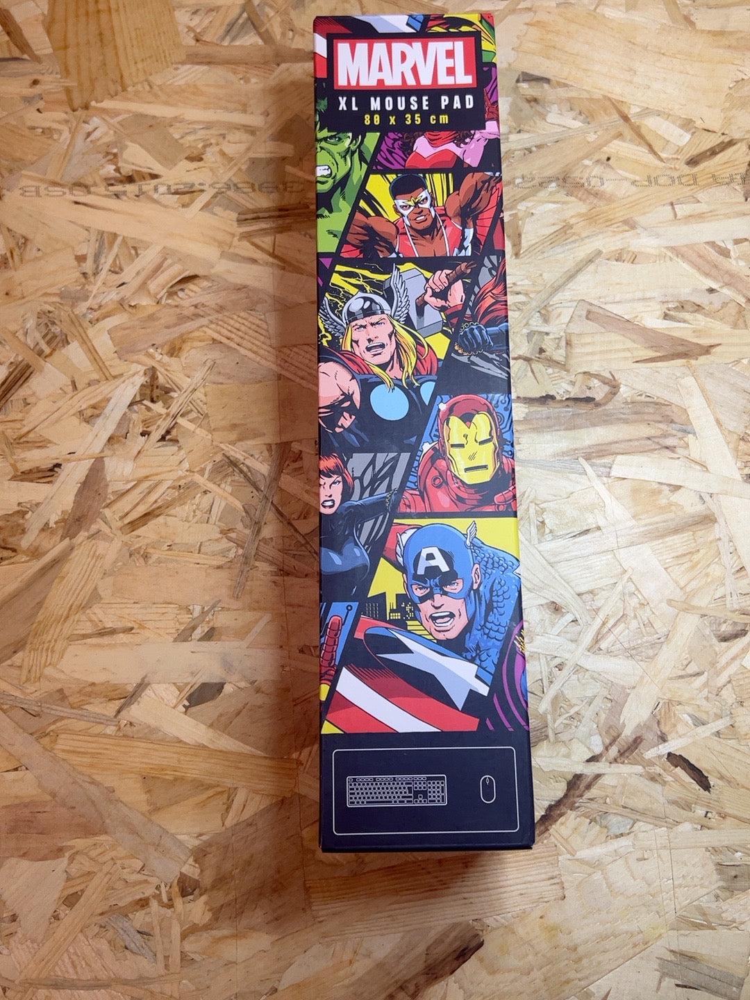Marvel Avengers tappetino mouse XL 80x35 confezione foto 1