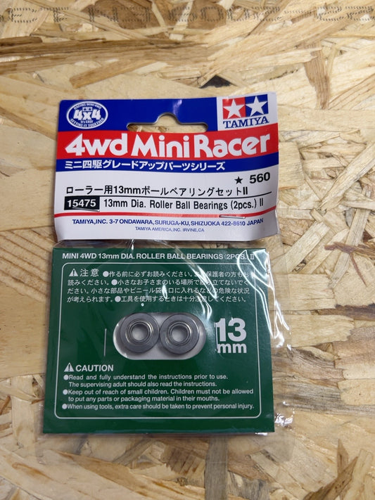 Tamiya 15475 – Cuscinetti Roller 13 mm (2 pezzi) Mini 4WD