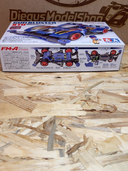 Tamiya Gun Bluster XTO Premium FM-A Mini 4WD 19451 - dettagli telaio FM-A