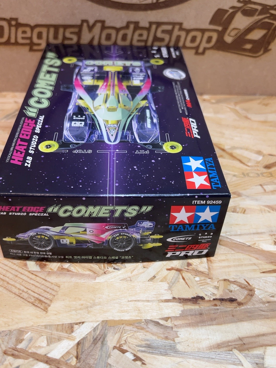 Tamiya 92459 Heat Edge IAB Studio Special Comets Mini 4WD lato confezione