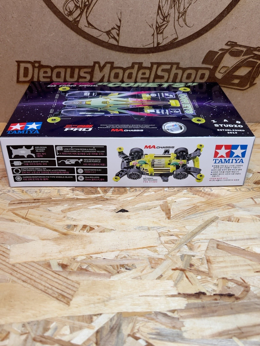 Tamiya 92459 Heat Edge IAB Studio Special Comets Mini 4WD retro confezione