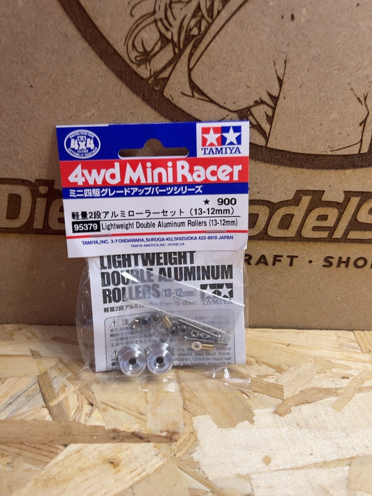 Tamiya 95379 – Lightweight Double Aluminum Rollers 13-12 mm Mini 4WD