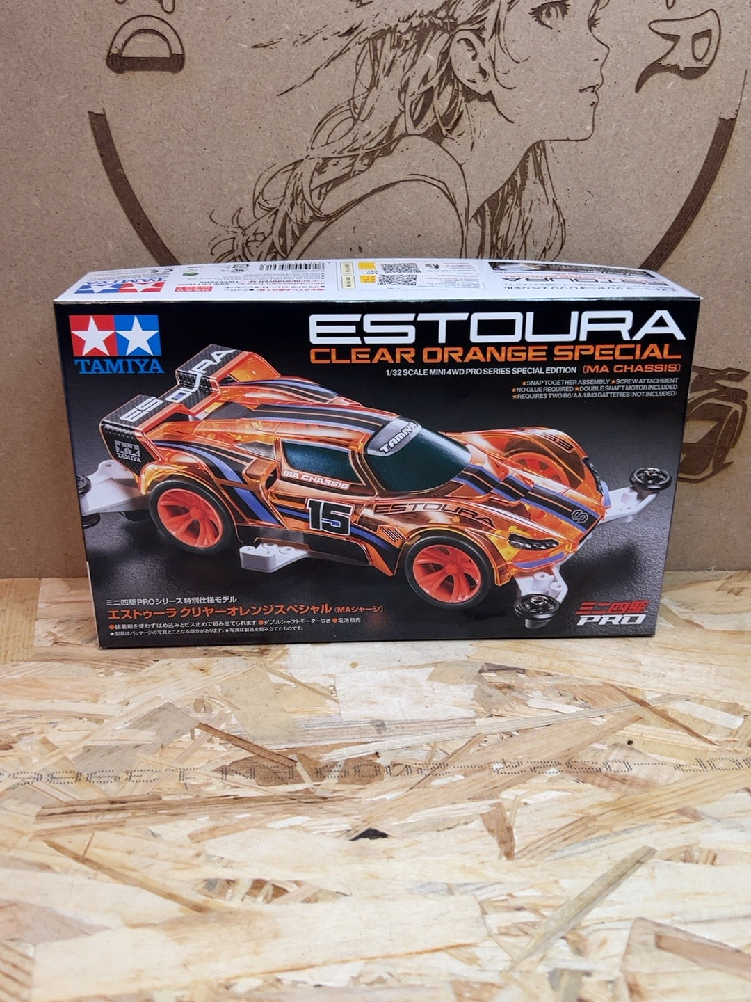 Tamiya 95691 Estoura Clear Orange Special Mini 4WD
