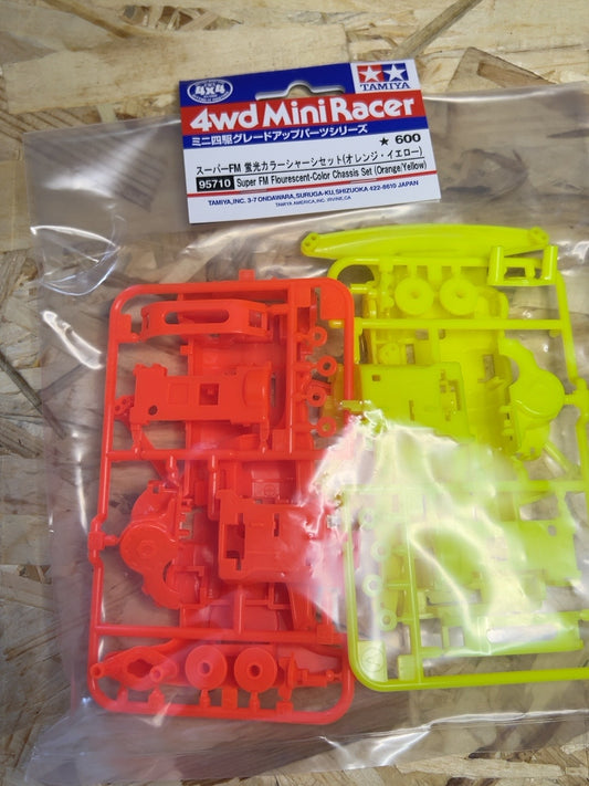 Tamiya 95710 – Telaio Super FM fluorescente arancione/giallo – Mini 4WD