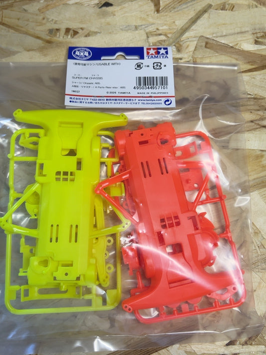 Tamiya 95710 – Telaio Super FM fluorescente arancione/giallo – Mini 4WD